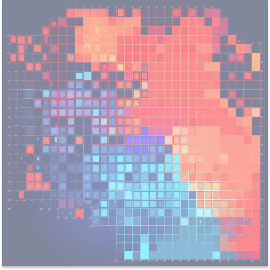 heat map, demonstrating the importance of features